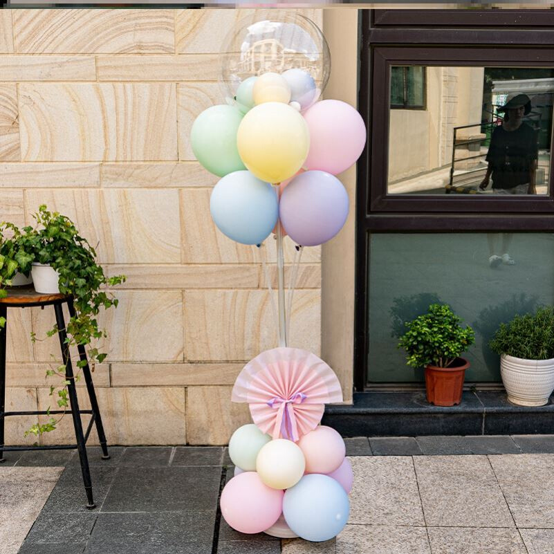 店铺开业门口橱窗气球布置室内装饰生日婚礼节庆日现场装扮用品