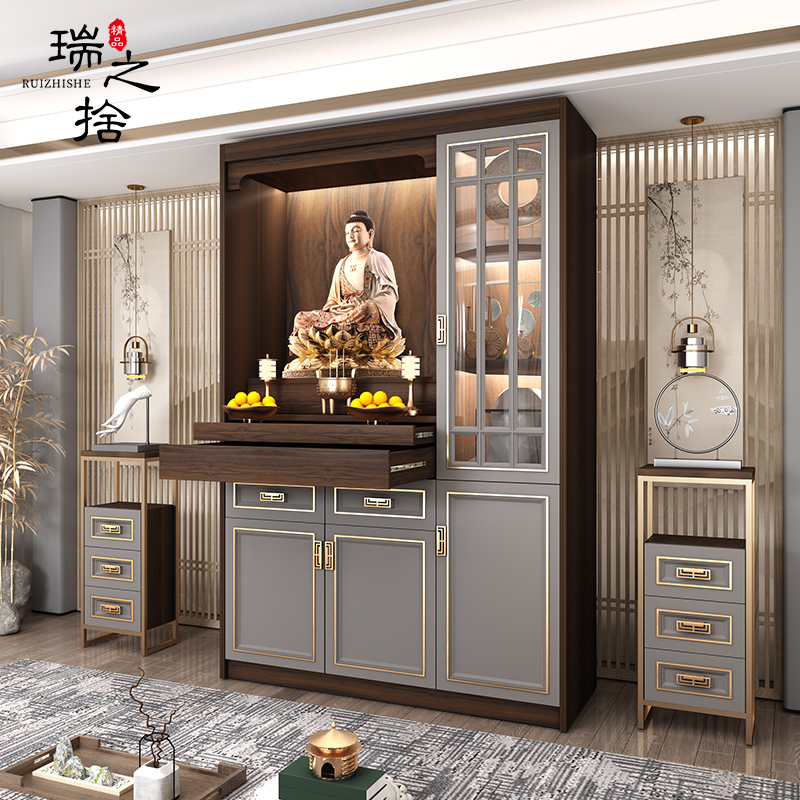 佛龛神台柜新中式立柜神台供桌家用供佛柜神龛佛堂佛坎柜神柜定制