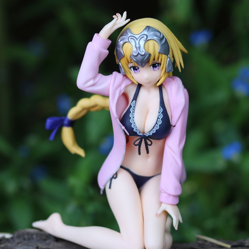 特价saber手办_泳装贞德手办塞巴saber系列动漫二次元汽车载机箱摆件