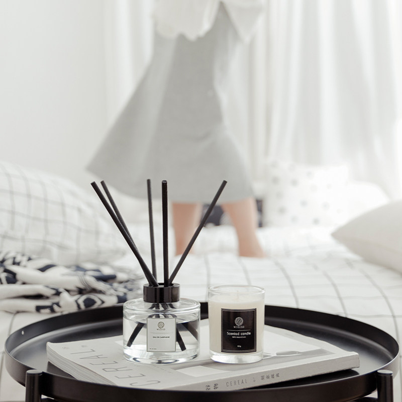 无火香薰精油大豆蜡烛套装礼物家用客厅室内房间持久留香摆件香氛