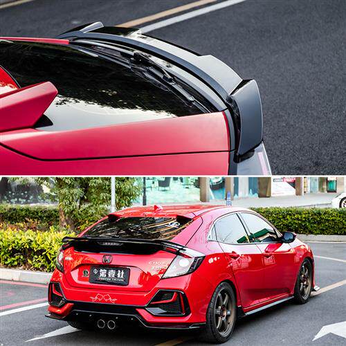 适用于2021款两厢思域mc尾翼新十代思域改p装飞机小压尾定风翼