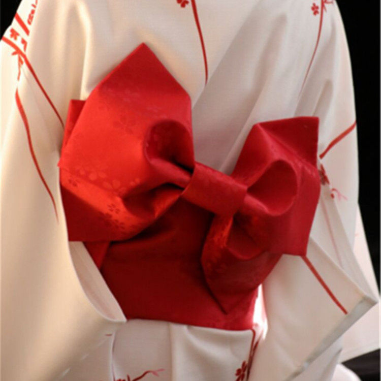 qk和服女正装传统内搭后背蝴蝶结头饰发饰发带拖鞋二趾袜搭配配饰