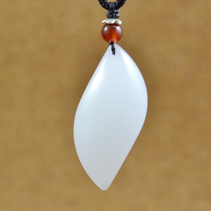一元拍卖捡漏天然新疆和田玉吊坠羊脂白玉籽料水滴形吊坠项坠