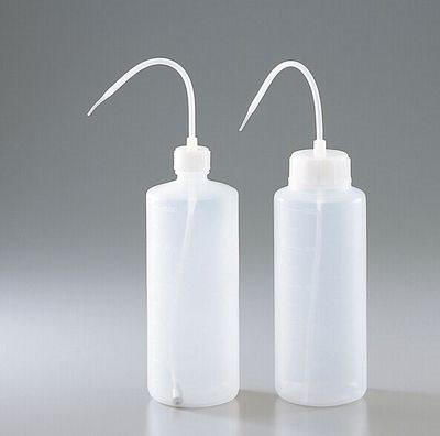 日本进口塑料洗瓶广口500mlrgp隐形眼镜清洗瓶弯头长嘴家用多肉尖嘴浇