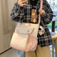 韩版斜挎包简约少女风学生装书手提包大容量初高中生补习袋托特包