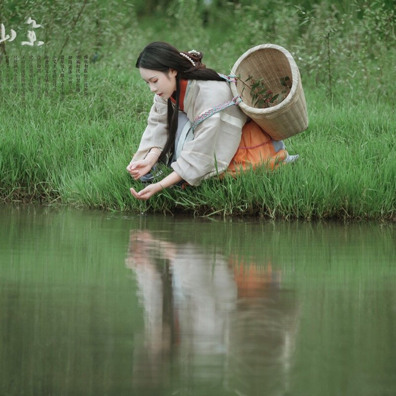 背篓竹编农用纯手工编织背篓背系农村户外竹篓竹筐背篼圆形收纳筐