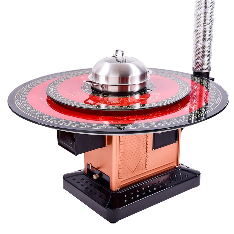 功能_冬季农村家用室内新式无烟烤火炉子烧煤炭柴火炉多功能回风取暖