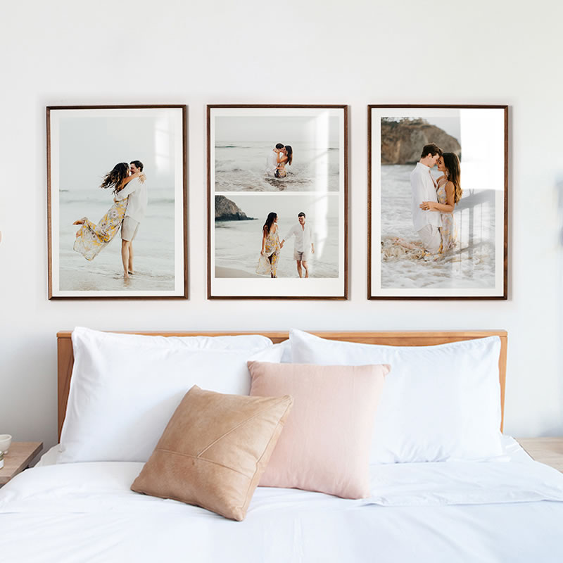 婚纱照放大挂墙相框定制来图定x做冲印大尺寸卧室儿童宝宝30寸装