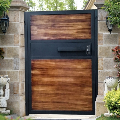 铁艺大门庭院门花园别墅门乡村院子门进户现代简约单双开铁门定制