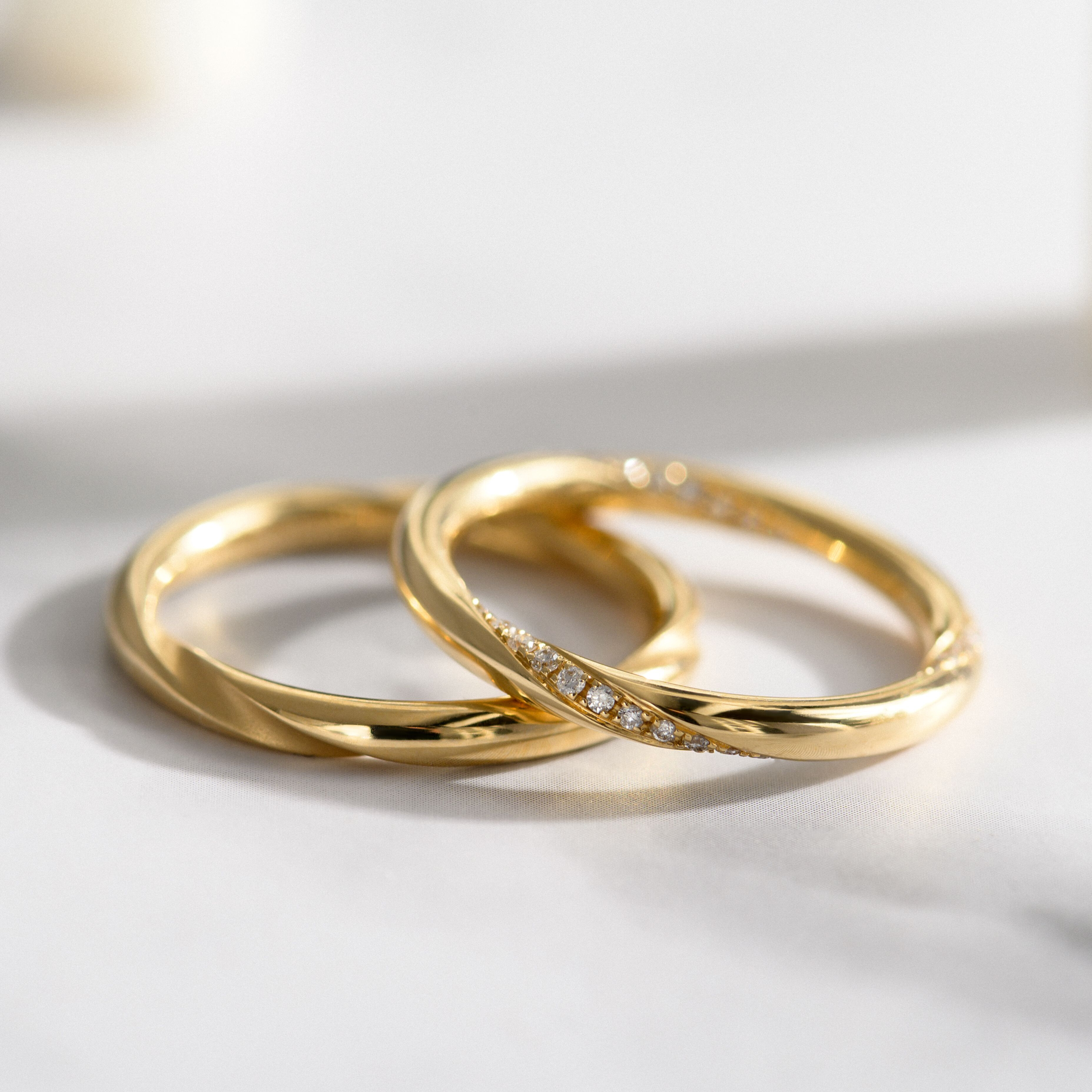 18k黄金情侣戒指刻字对戒白金定制礼物missmoon设计师新品