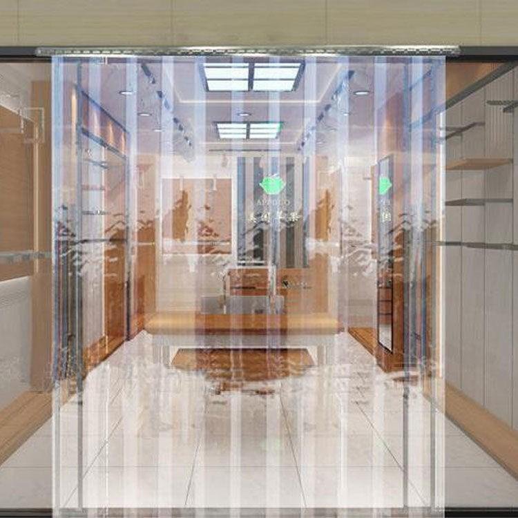 软皮门帘子空调门帘夏天家用塑料透明隔断隔离软玻璃挂帘防蚊窗帘