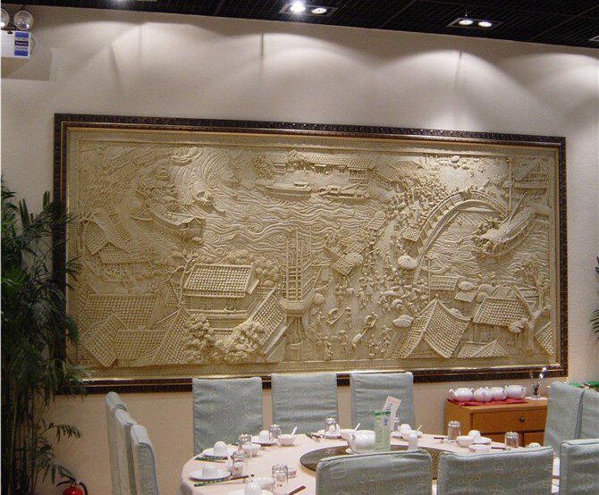 砂岩雕塑背景墙画装饰花壁画花板欧式立体浮雕圆雕传统手工新品