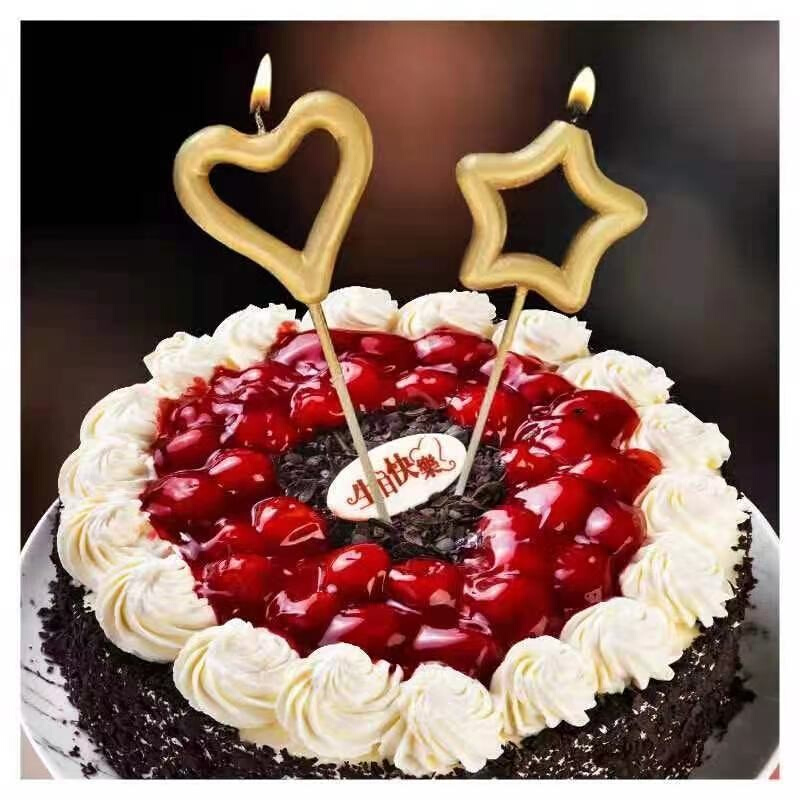 仙女爱心棒蜡烛火焰棒网红创意表白浪漫求婚派对生日蛋糕插件个性