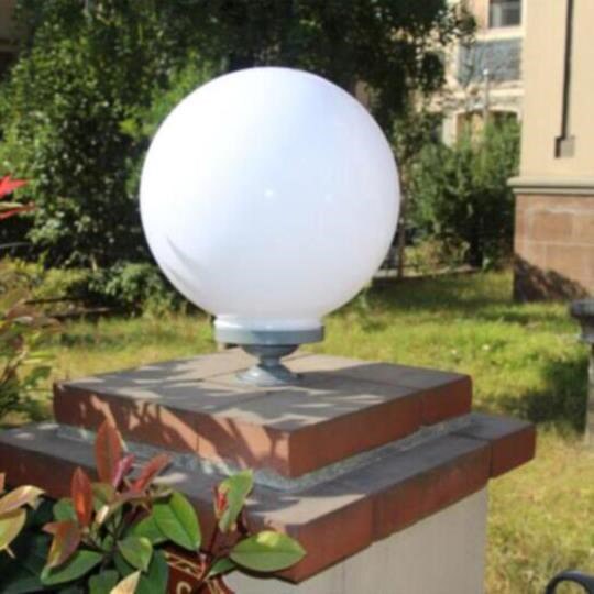 路灯球形院墙太阳能围墙灯圆球圆形实用别墅户外庭院柱头灯日式