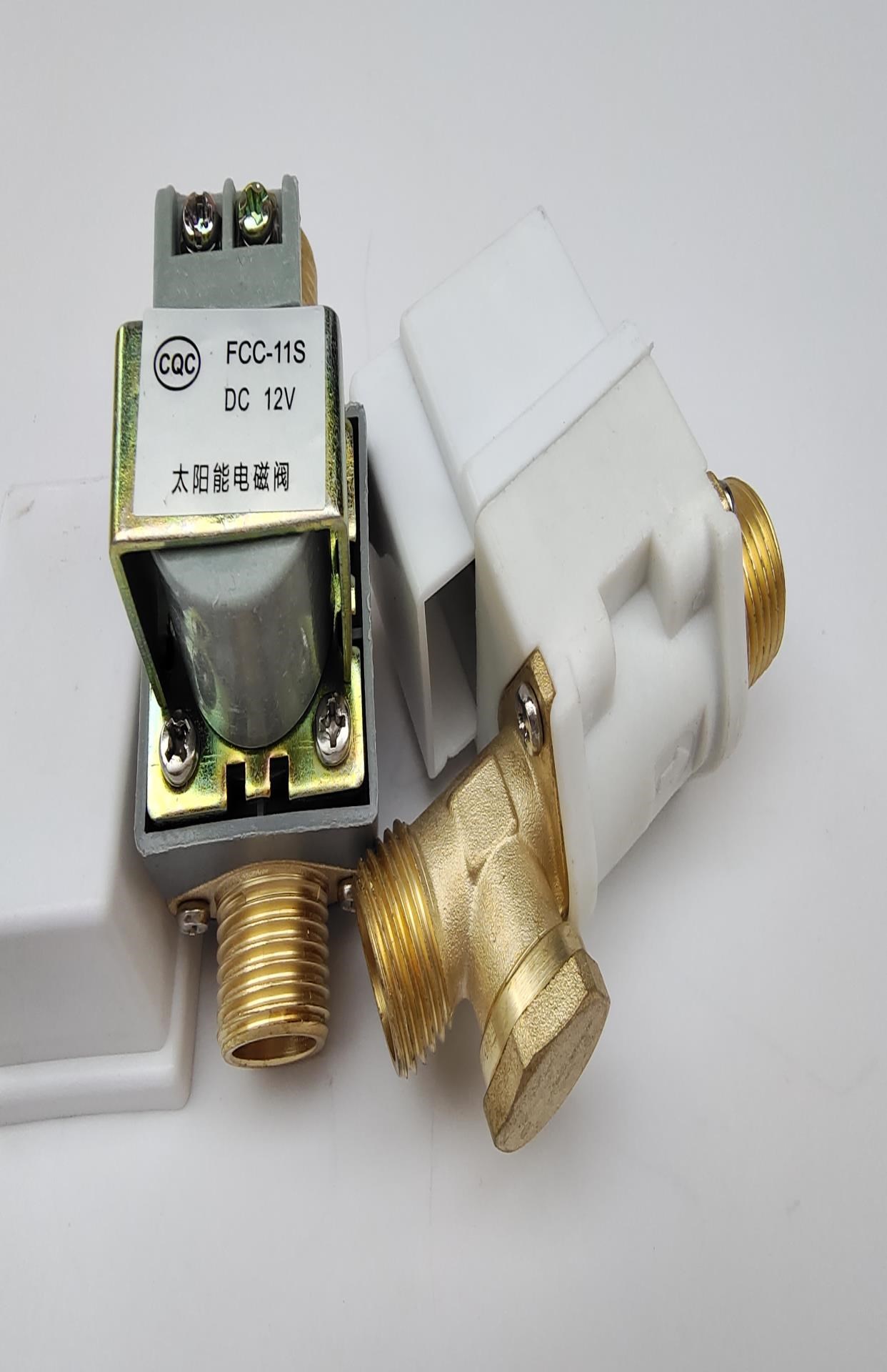 太阳能电磁进水阀12v通用型配件自动上水控制l阀热水器细雨电磁