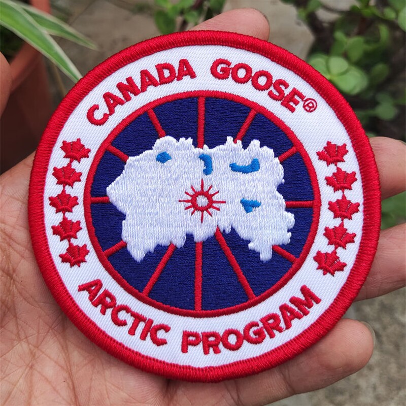 加拿大鹅标志魔术贴服饰布贴羽绒服补丁贴服装胸标袖标绣花徽章