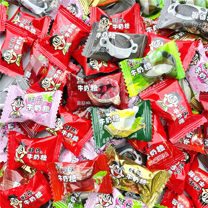 旺仔奶糖礼盒装_旺仔牛奶糖原味综合味糖果桶装袋装卡通礼盒款散装