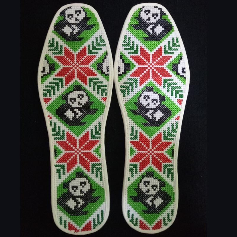 特价十字绣鞋垫纯手工制作刺绣
