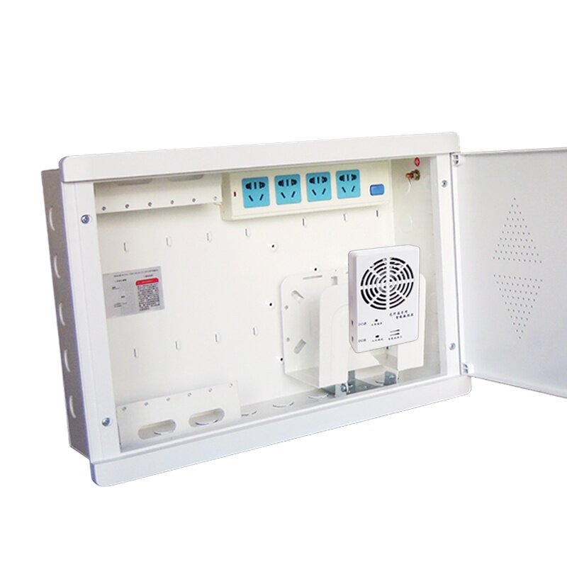 起光精致型家用弱电箱多媒体光纤箱暗装塑面特大号箱z体电源风