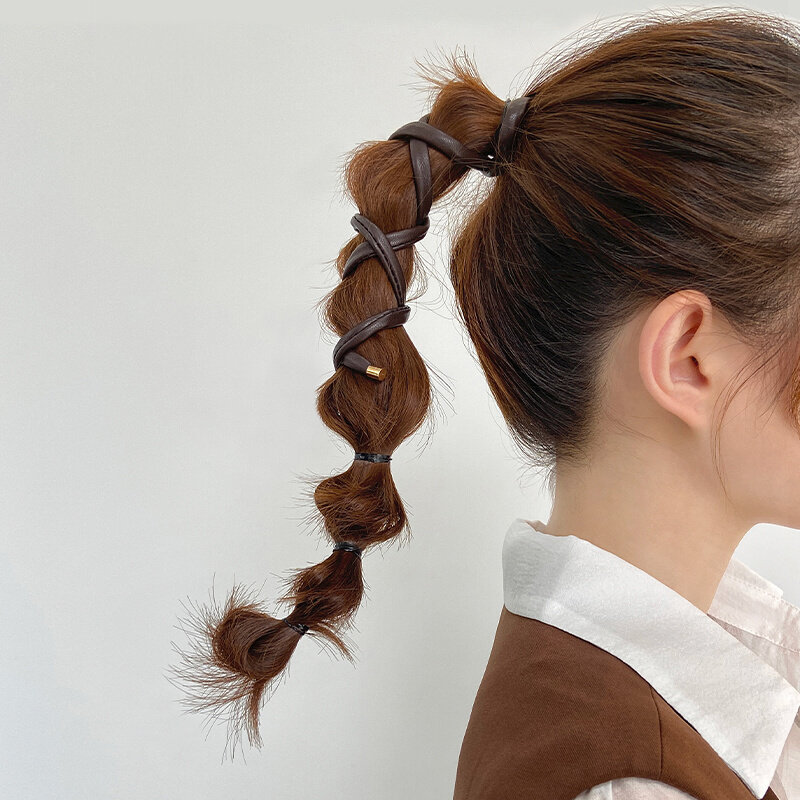 发带女绑头发神器夏季复古法式小众头绳2022年新款扎马尾发绳头饰
