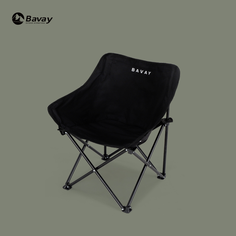 bavay/北欢月亮椅便携钓鱼露营月亮椅超轻折叠凳美术写生躺椅马扎