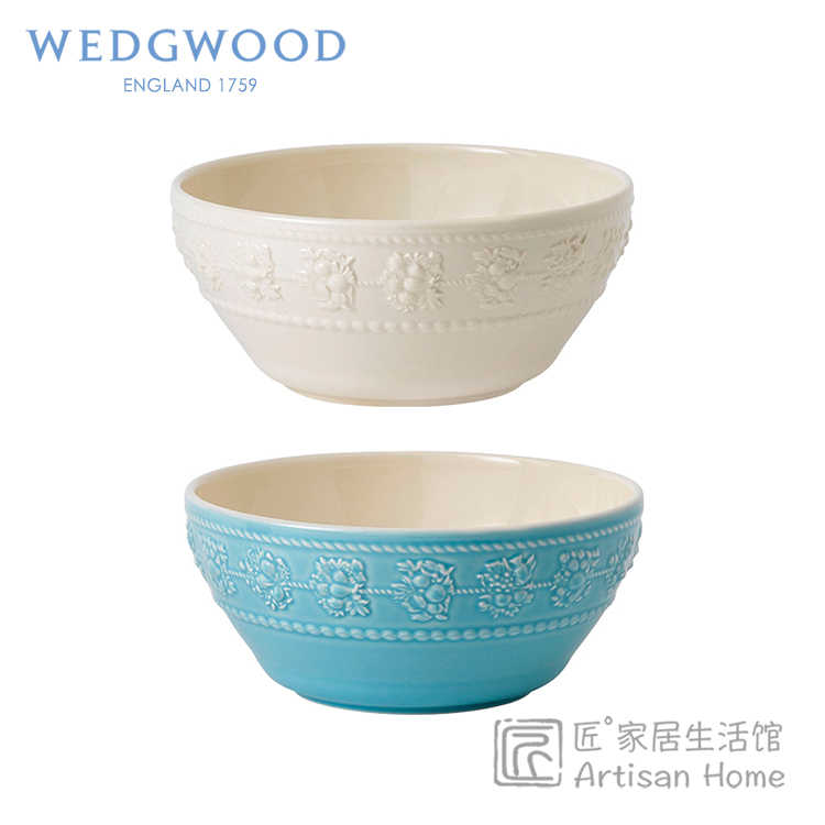 现货WEDGWOOD欢愉假日15cm饭碗家用陶瓷碗玮致活餐碗欧式进口