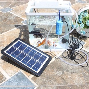 无电自动循环水太阳能鱼缸过滤器太阳能水泵大功率无电增氧器静音