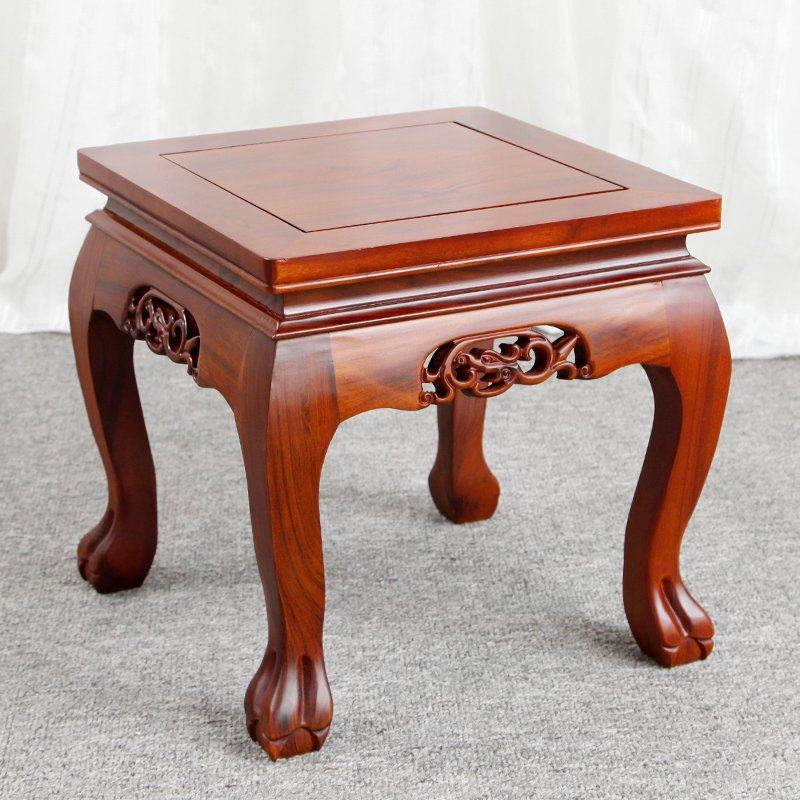 红木小凳子 酸枝木_红木虎脚凳酸枝木小矮凳仿古中式实木质换鞋凳小