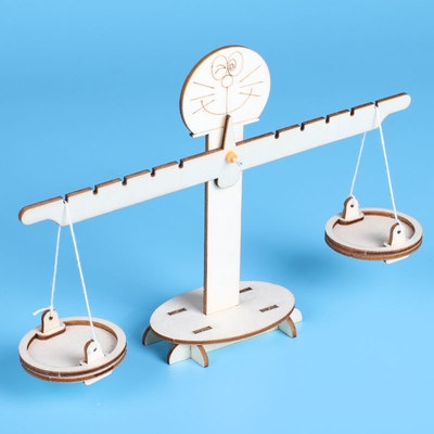 科技diy天平杠杆a科学生小发实自制手工小学幼儿园材料制作明小.