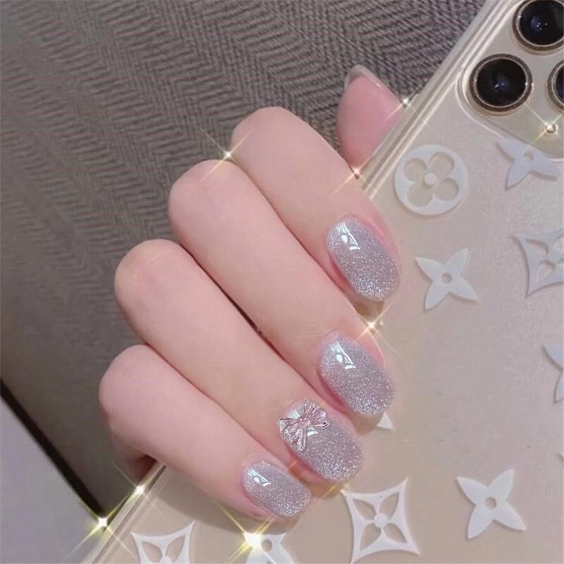 指甲壳可摘戴美甲图片法式指甲款式甲片小尺寸成品网红同款仙气