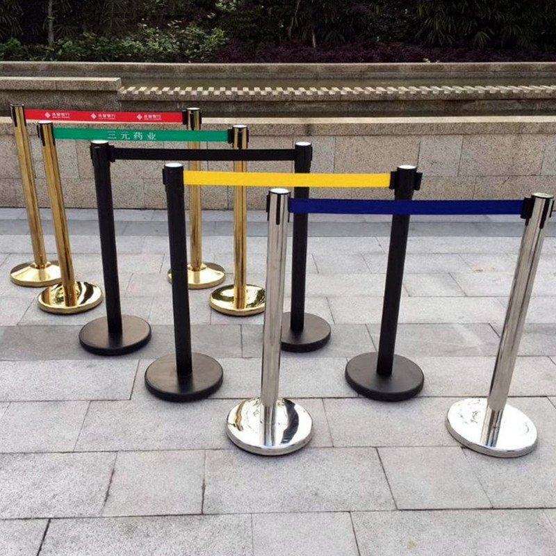 一米线栏杆隔离带伸缩带警示警戒线栏杆座银行排队护栏礼宾柱围栏