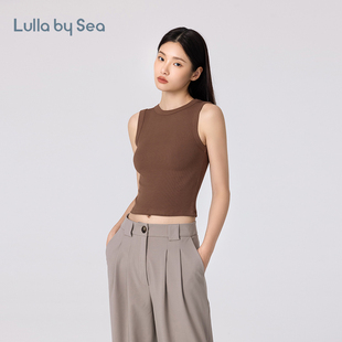 Lulla by Sea| Breath 宽肩背心修身打底外穿小圆领无袖休闲T恤