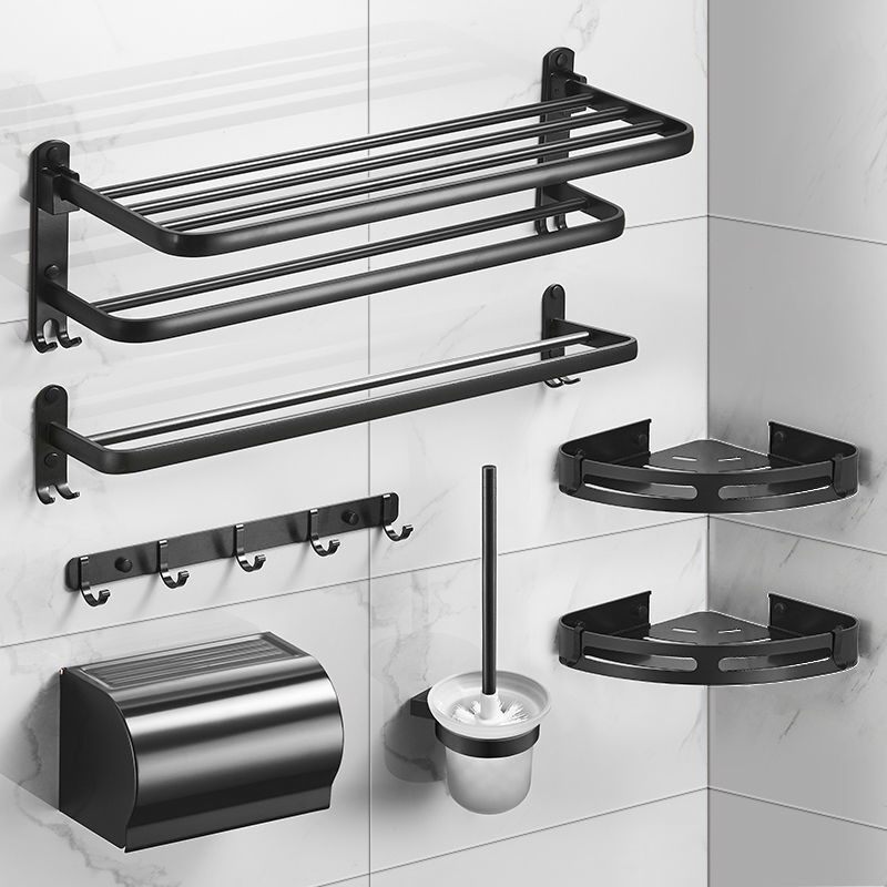 浴室置物架卫生间免打孔毛巾架厕所浴巾架墙上洗手间多功能放置架