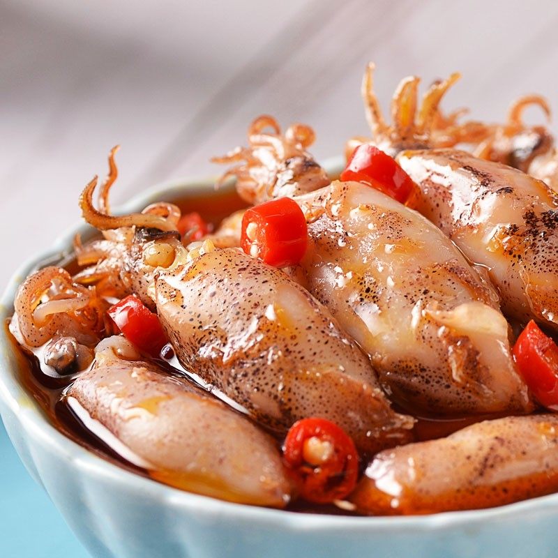 海兔麻辣整只小章鱼即食熟食海鲜大咖迷你八爪鱼爆头罐头海鲜零食