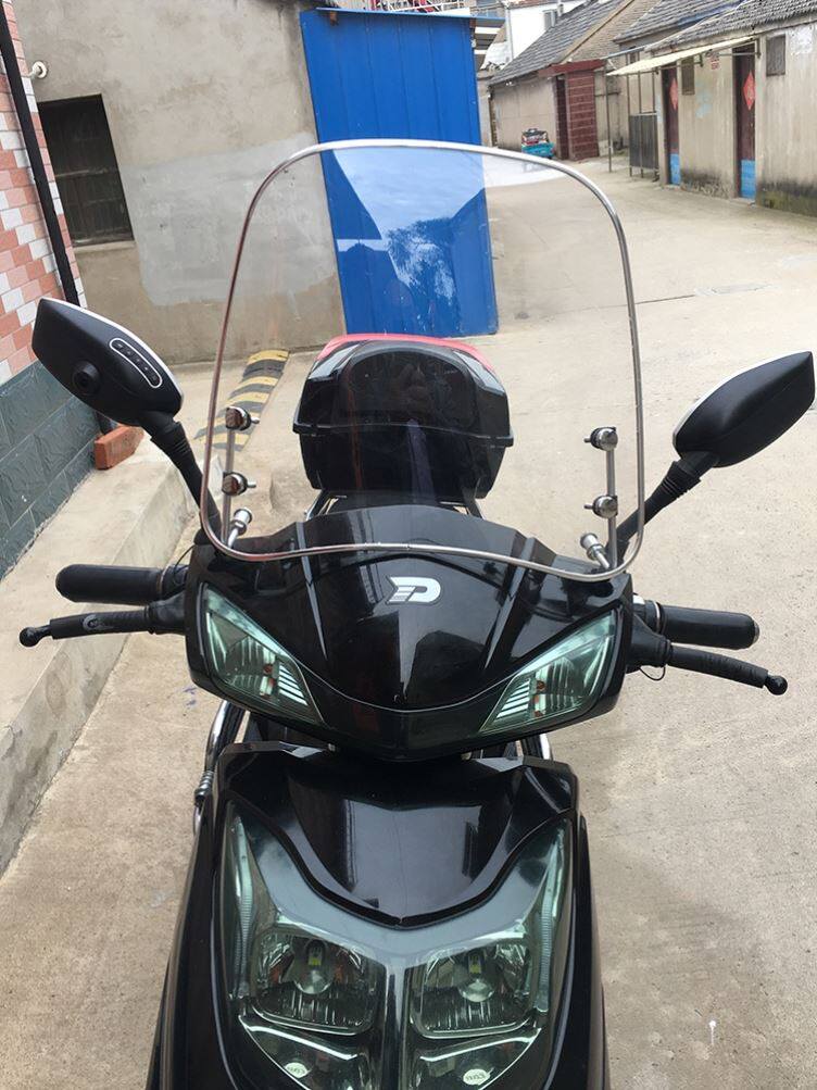 电动车挡风透明板高清摩托车前防风板秋冬小电瓶车挡风罩防水通