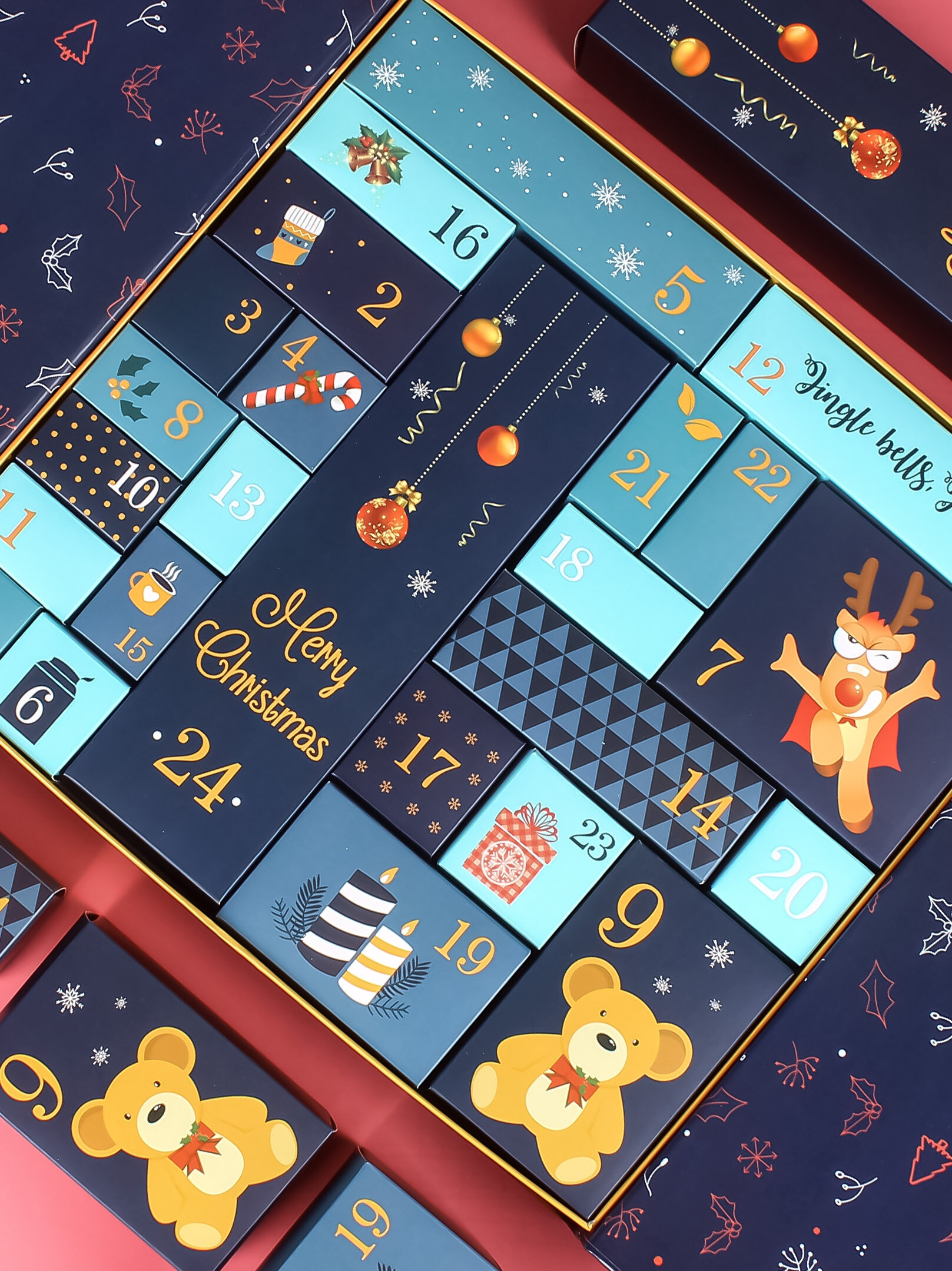 抽奖洞洞盒自制礼盒惊喜盒子空盒圣诞倒数日历戳戳乐盲盒生日礼物