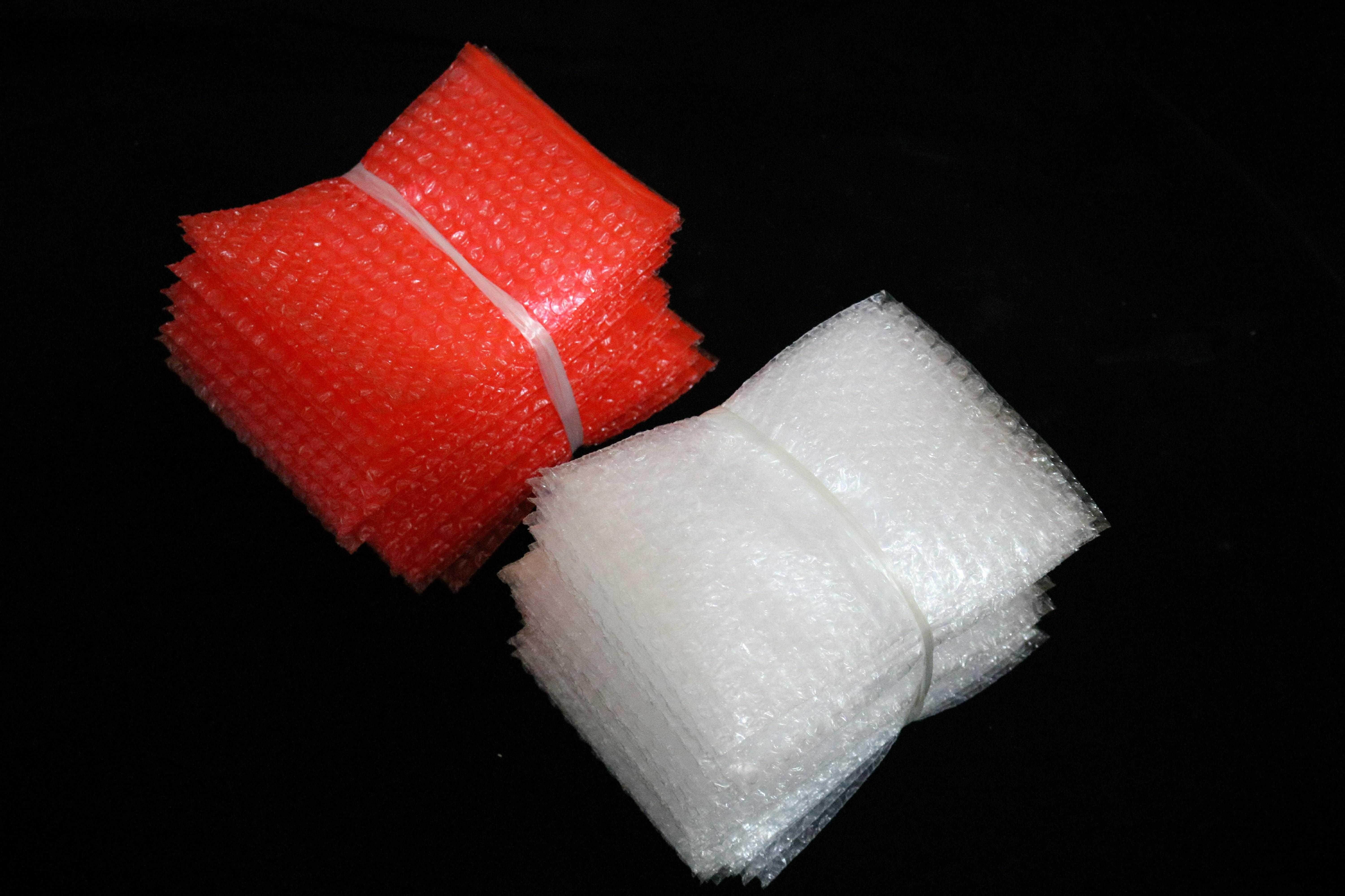 20*30cm100个红色防静电气泡袋泡泡袋加厚防震包装膜泡沫袋优惠券
