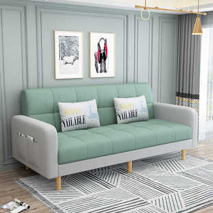 沙发床小户型2024新款网红款出租房客厅折叠两用双人简易布艺沙发