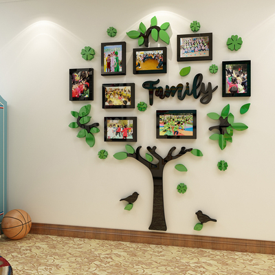 新品照片墙自粘贴网红3d立体客餐厅幼儿园墙面儿童卧室装饰x房间