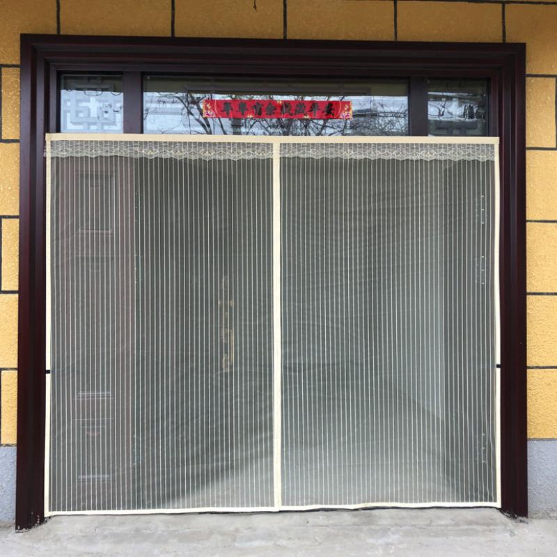 w新品夏天厨房通风沙网门帘防蚊防蝇虫纱门纱窗室外大门厕所对吸