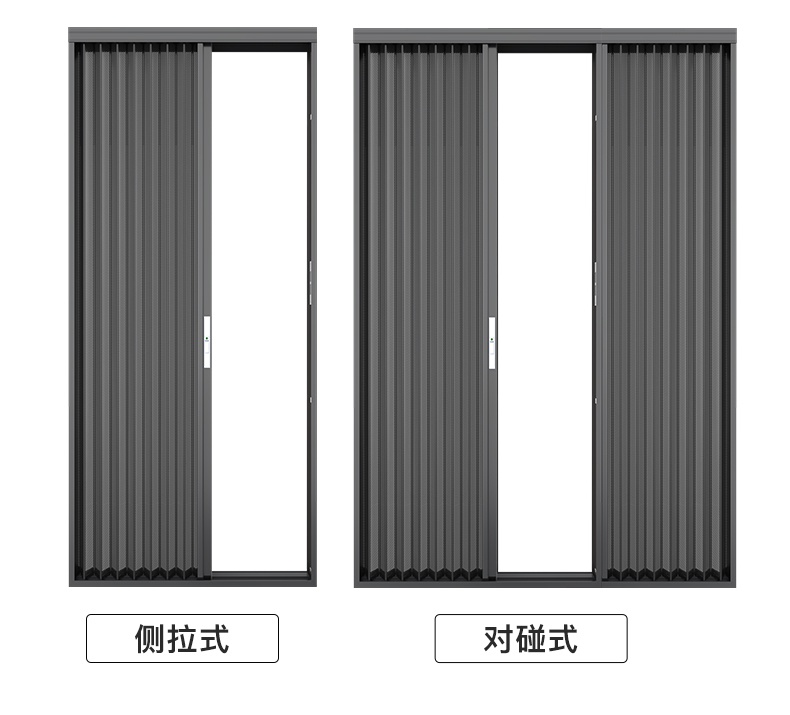 新品福州金刚网无轨防盗纱门折叠防蚊铝合金隐r形推拉伸缩隐形窗