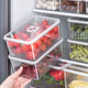 冰箱上置物架收纳盒厨房食物蔬菜食品级保鲜盒冷冻饺子鸡蛋储物盒