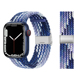 适用applewatch9表带尼龙腕带iwatch8手表带新款SE苹果手表表带49/45mm替换带时尚潮品7/6/5/4编织卡扣替换带