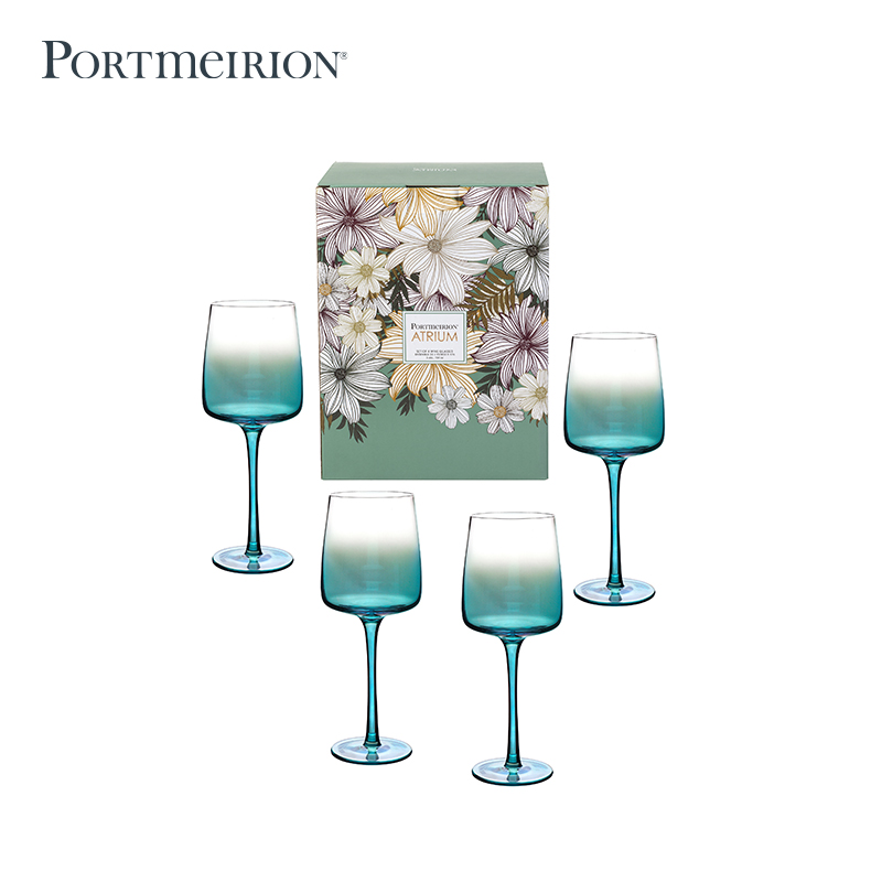 Portmeirion波特美林英国进口香槟杯英式气泡杯酒杯家用4件套礼盒