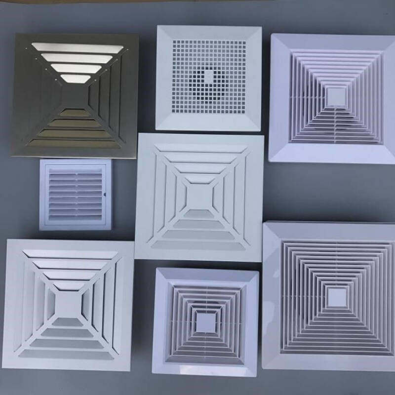 厨房抽风b机罩抽风机通风口送风口散流器盖子方形出风口排气罩排