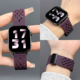 烟紫色洞洞硅胶适用华为fit3手表表带watchfit4女生小香风fit4pro腕带磁吸扣智能fit2运动透气男高级感替换带
