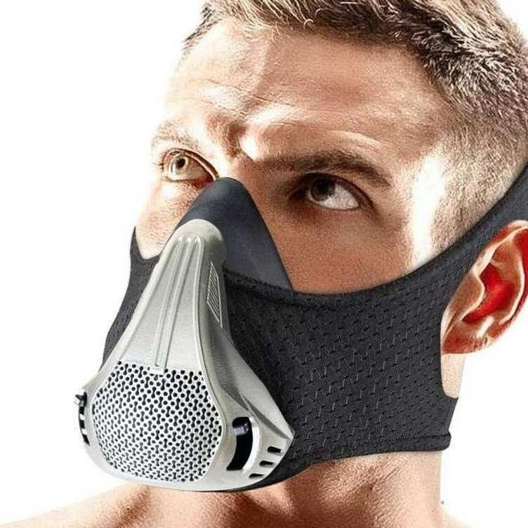 跑步运动健身阻氧面罩低氧控g氧肺活量体能训练口罩