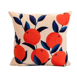 北欧抱枕ins网红橘子水果现代客厅沙发靠垫套卧室床上飘窗靠背枕