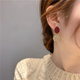 小众设计感豹纹耳环2023年新款潮夏季纯银耳钉气质高级感耳坠耳饰