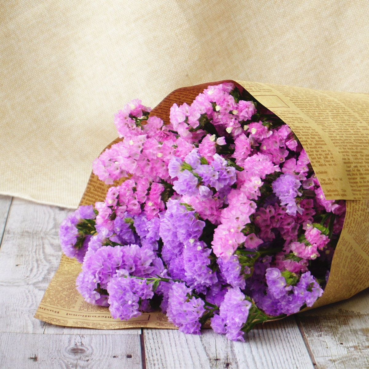 云南勿忘我满天星k干花花束论斤卖真花家居摆设长款装饰鲜花艺包